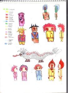 The Dolls Designs - Sketch pages IV